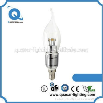 Clear cover cob e27 e14 led remote candle 5w 4w 3w